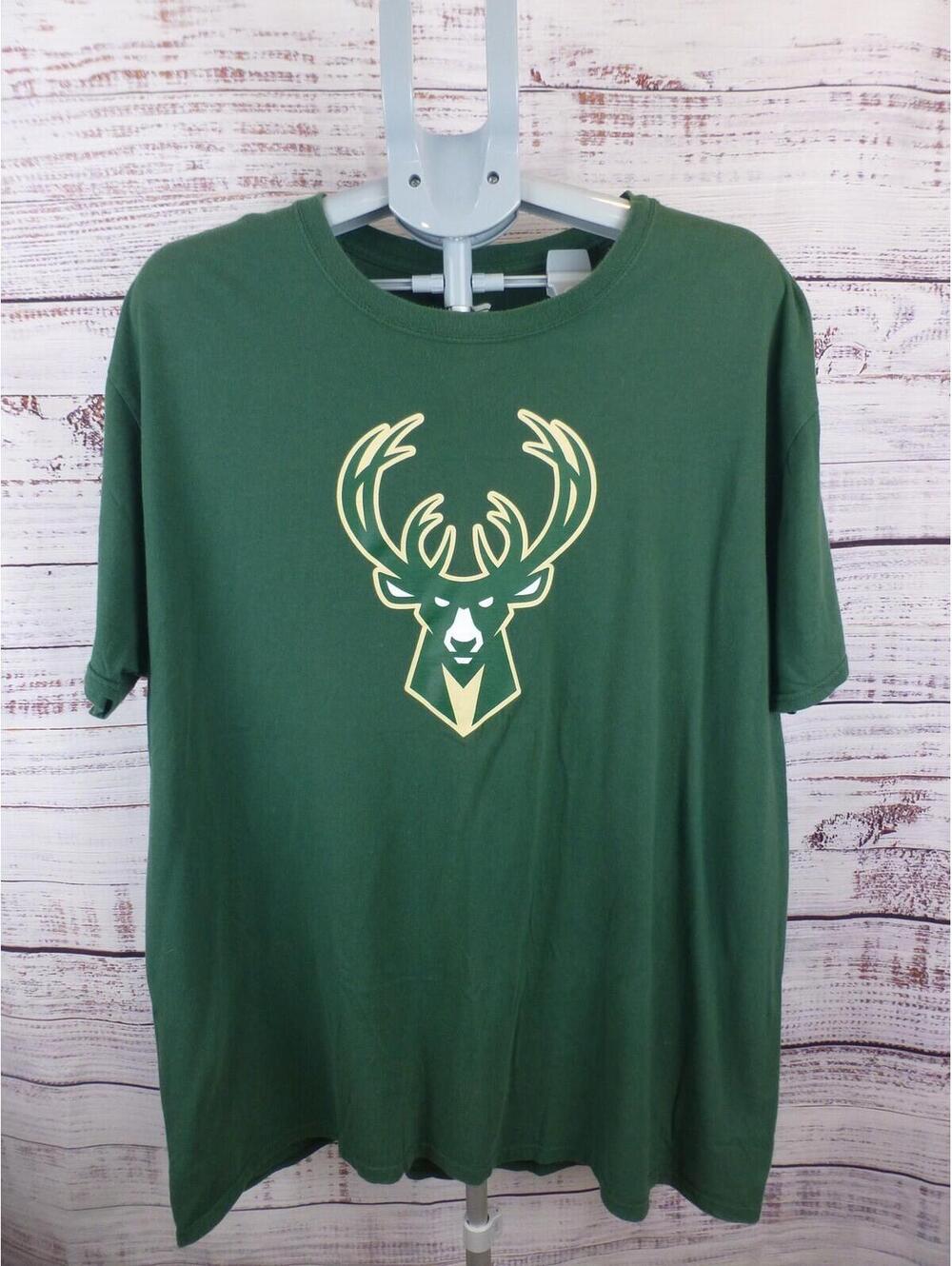 Fanatics Giannis Antetokounmpo Milwaukee Bucks NBA T-Shirt Men's 2XL Green #34K4